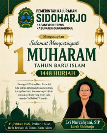 Selamat memperingati 1 Muharam Tahun Baru Islam 1448 Hijriah